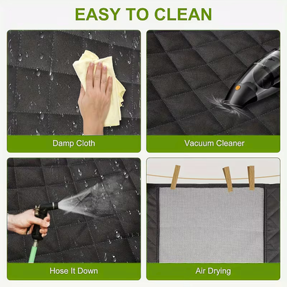 Dogvaro Waterproof Dog Car Hammock, Hard Bottom, Non-Slip Back Seat Protector