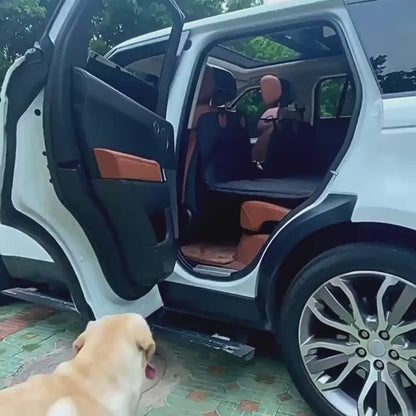 Dogvaro Waterproof Dog Car Hammock, Hard Bottom, Non-Slip Back Seat Protector